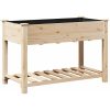 Köpplanterare med hylla 115x59x76 cm Solid träfuru vidaXL 115 x 59 x 76,5 cm – miniatyr 2