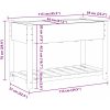 Köpplanterare med hylla 115x59x76 cm Solid träfuru vidaXL 115 x 59 x 76,5 cm – miniatyr 11