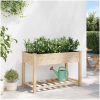 Köpplanterare med hylla 115x59x76 cm Solid träfuru vidaXL 115 x 59 x 76,5 cm – miniatyr 4