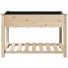 Köpplanterare med hylla 115x59x76 cm Solid träfuru vidaXL 115 x 59 x 76,5 cm – miniatyr 5