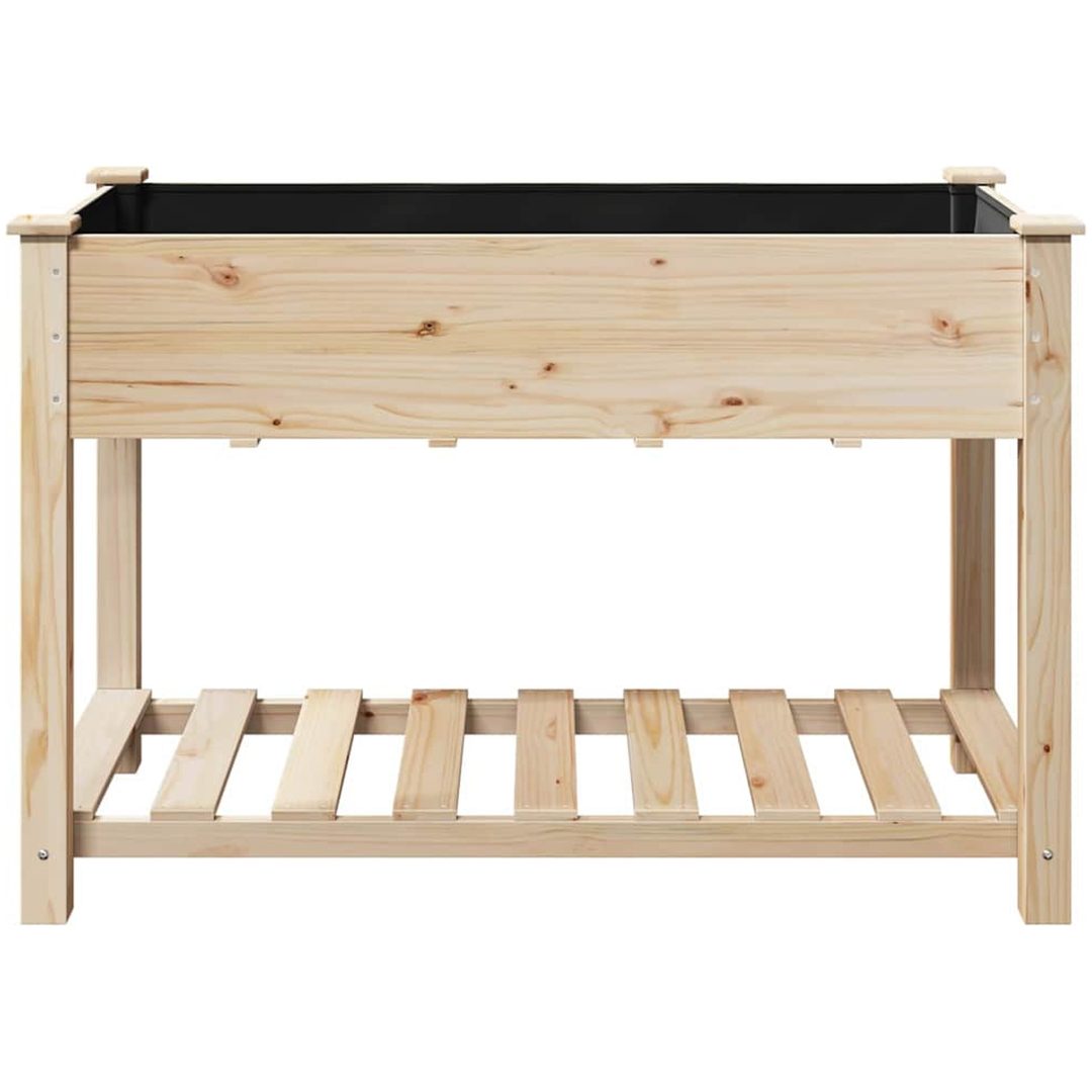 Köpplanterare med hylla 115x59x76 cm Solid träfuru vidaXL 115 x 59 x 76,5 cm – bild 5