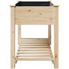 Köpplanterare med hylla 115x59x76 cm Solid träfuru vidaXL 115 x 59 x 76,5 cm – miniatyr 6