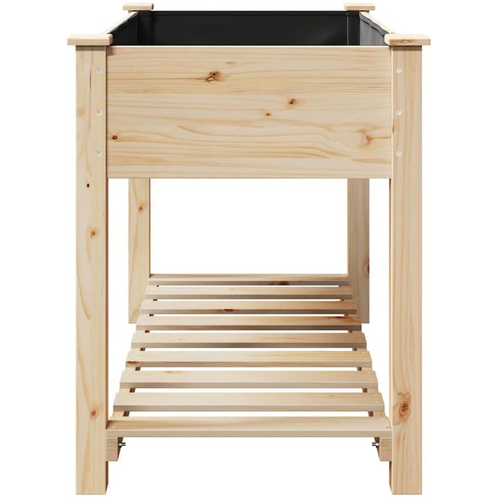 Köpplanterare med hylla 115x59x76 cm Solid träfuru vidaXL 115 x 59 x 76,5 cm – bild 6