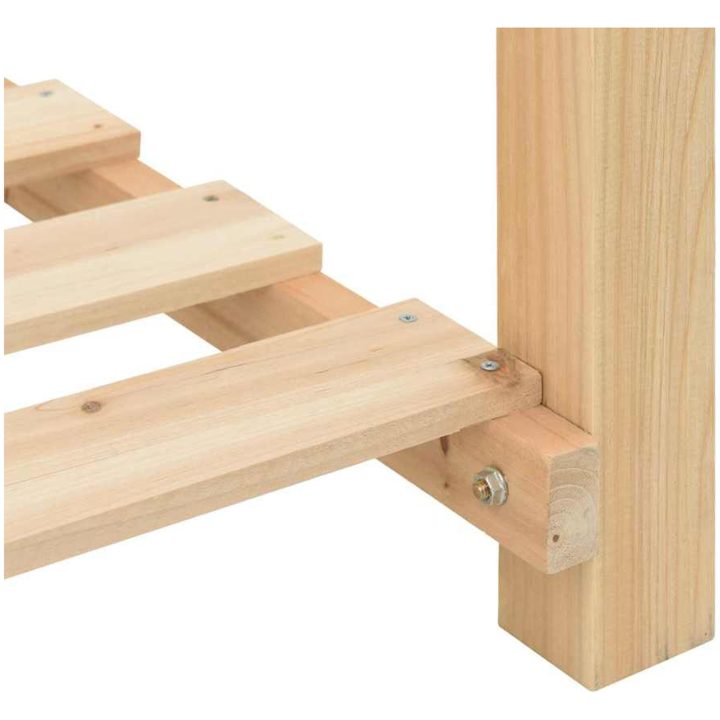 Köpplanterare med hylla 115x59x76 cm Solid träfuru vidaXL 115 x 59 x 76,5 cm – bild 9