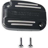 Kopplingshuvudcylinderlock Finned Svart Blank DRAG SPECIALTIES
