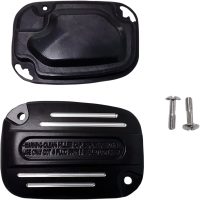 Kopplingshuvudcylinderlock Finned Svart Blank DRAG SPECIALTIES