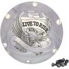Kopplingskåpa Live to Ride Guld Silver DRAG SPECIALTIES – miniatyr 1