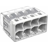 Kopplingsklämma Wago 2773, 8-pol, 4 mm², 40 st/förp MALMBERGS