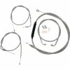 Kopplingsvajerkit Standard Silver Clear-Coated LA CHOPPERS – miniatyr 1
