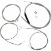 Kopplingsvajerkit Standard Silver Clear-Coated LA CHOPPERS – miniatyr 1