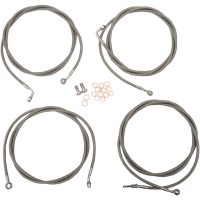 Kopplingsvajerkit Standard Silver Clear-Coated LA CHOPPERS