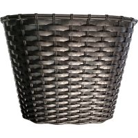 Korg svart plast
