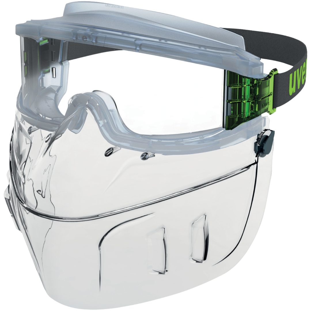 Korgglasögon 9301 Ultravision med ansiktsskydd UVEX KORGGLASÖGON 9301555 KLAR
