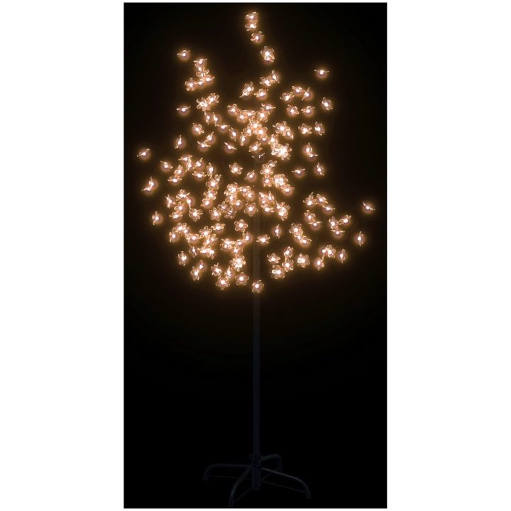 Körsbärsträd med LED varmvit 120 lysdioder vidaXL 150 cm – bild 3