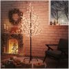 Körsbärsträd med LED varmvit 200 lysdioder vidaXL 180 cm – miniatyr 1