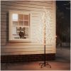 Körsbärsträd med LED varmvit 220 lysdioder vidaXL 220 cm – miniatyr 1