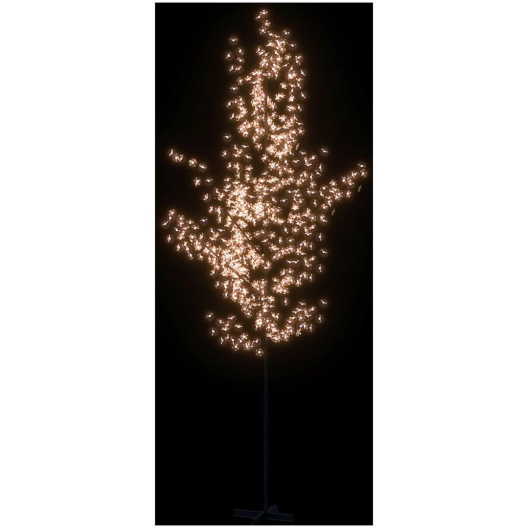 Körsbärsträd med LED varmvit 672 lysdioder vidaXL 400 cm – bild 3