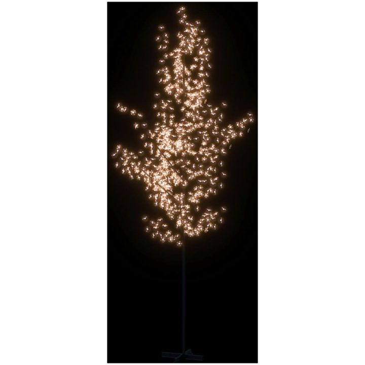 Körsbärsträd med LED varmvit 672 lysdioder vidaXL 400 cm – bild 3