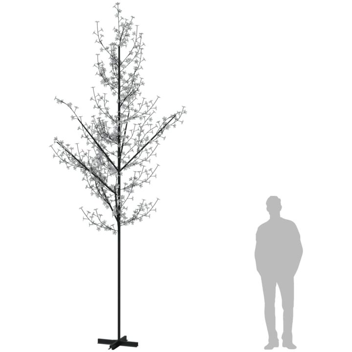 Körsbärsträd med LED varmvit 672 lysdioder vidaXL 400 cm – bild 7