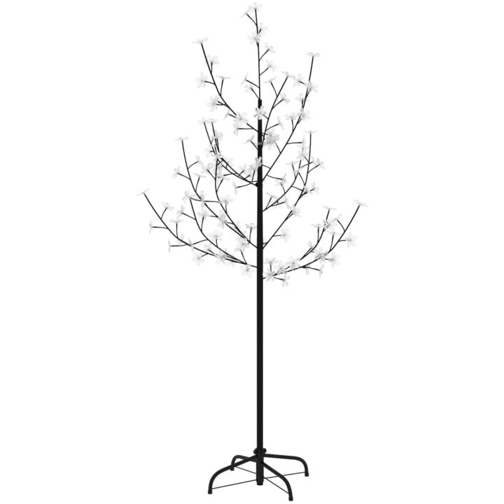 Körsbärsträd med LED varmvit 84 lysdioder vidaXL 120 cm – bild 2