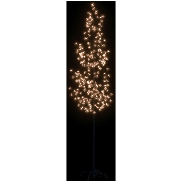 Körsbärsträd med LED varmvita 368 lysdioder vidaXL 300 cm – bild 3