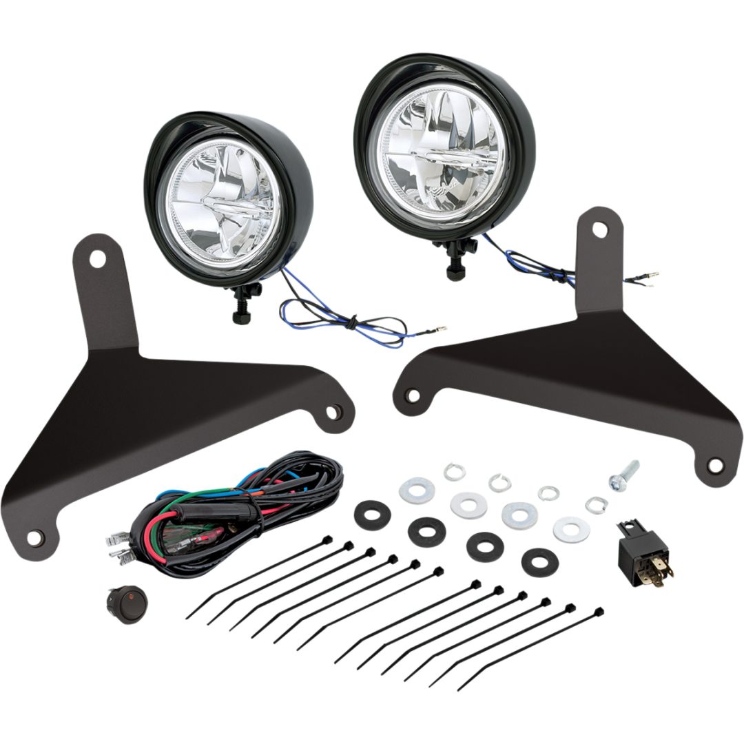 Körstrålkastarkit Focus™ 3-1/2" Svart/Satin SHOW CHROME Körljus
