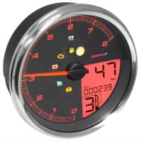 KOSO HD-05 Meter For Harley Davison - Silver Rim