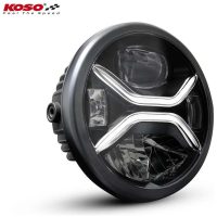 KOSO LED XENITH Headlight, Black, Side Mount