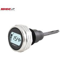KOSO Oil Dipstick Silver Housing - Positive LCD