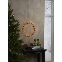 Krans Dew drop flower Svart Star Trading