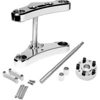 Kronbryggesats Wide Glide 49 mm 5° Krom Aluminium ACCUTRONIX