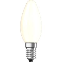 Kronljus E14 4W LED filament dimbar 2700K, vit