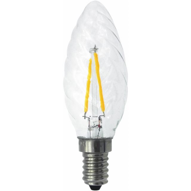 Filament LED-lampa, Kron/Twist, Klar, 2W, E14, 230V, MB MALMBERGS