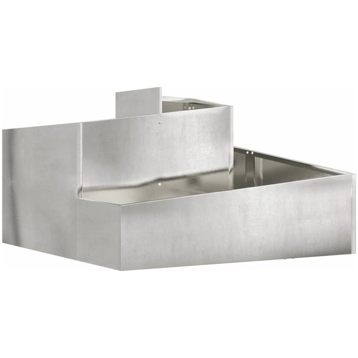 Kruka 80x80x5 Rostfritt Stål vidaXL Medel – bild 2
