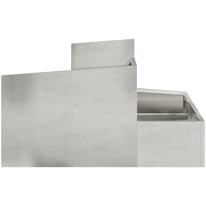 Kruka 80x80x5 Rostfritt Stål vidaXL Medel – bild 6
