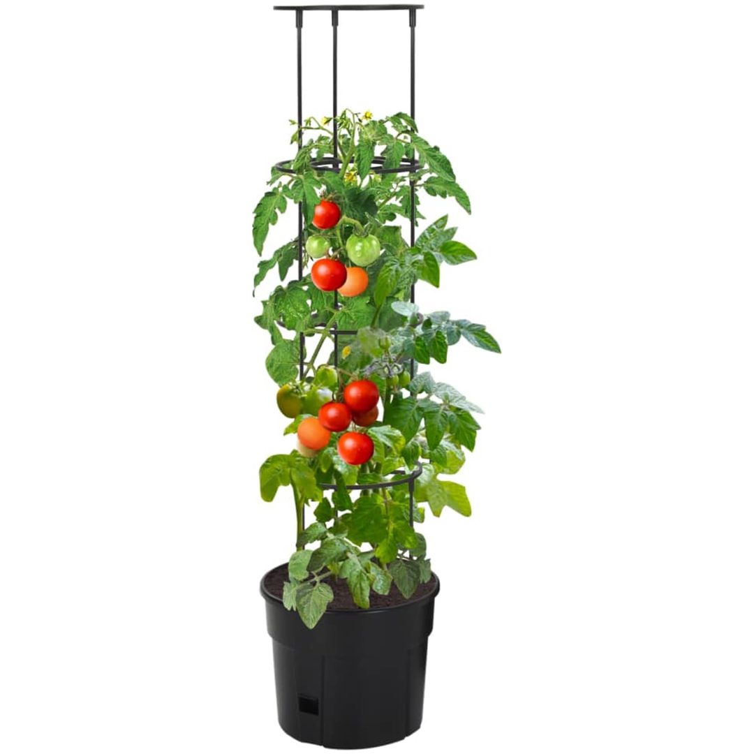 Kruka för tomatplanta polypropylen vidaXL ⌀29.5 x 115 cm – bild 2