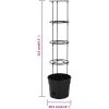 Kruka för tomatplanta polypropylen vidaXL ⌀29.5 x 115 cm – miniatyr 6