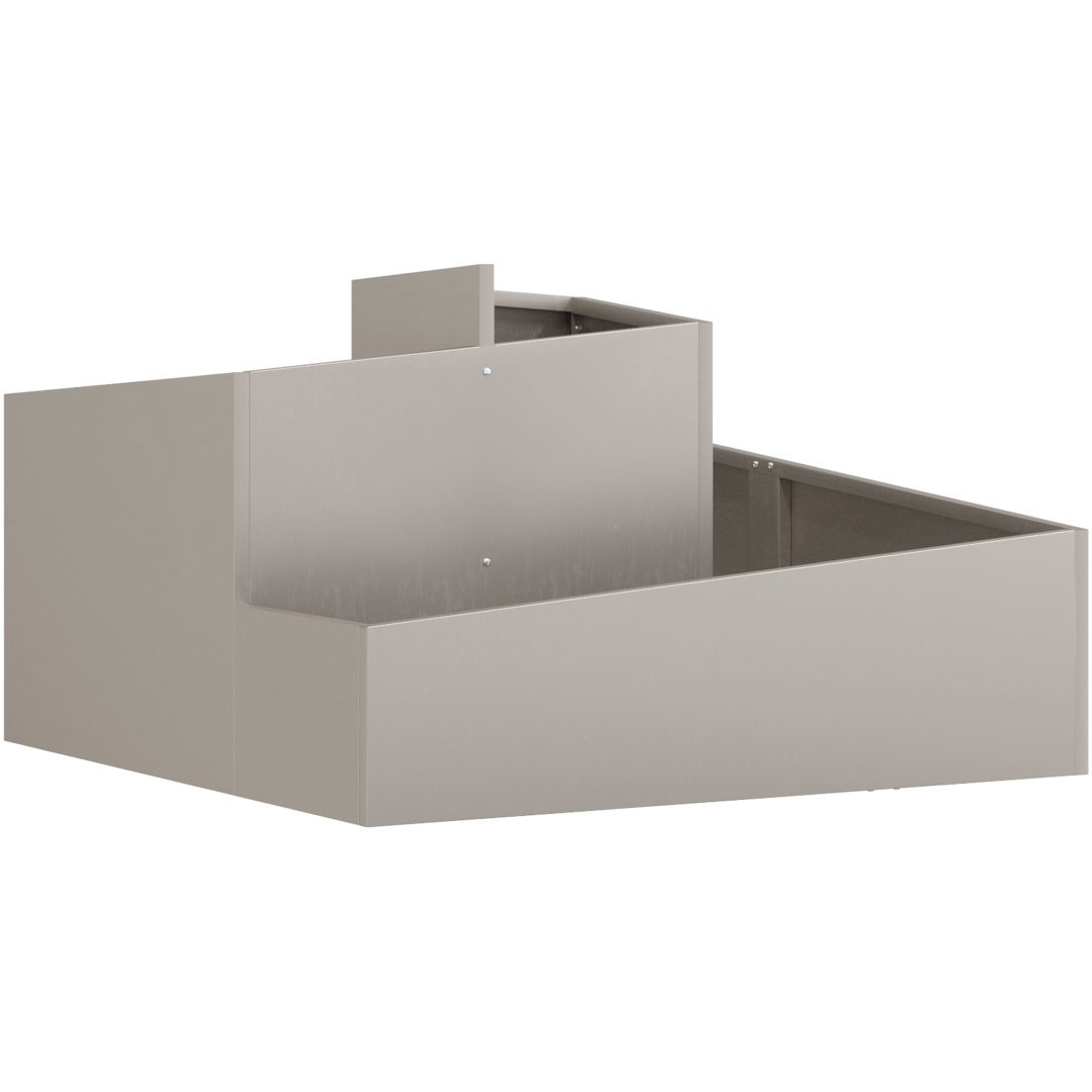 Kruka Väderbeständigt Stål vidaXL 80 x 80 x 50 cm – bild 5