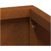 Kruka Väderbeständigt Stål vidaXL 80 x 80 x 50 cm – miniatyr 10