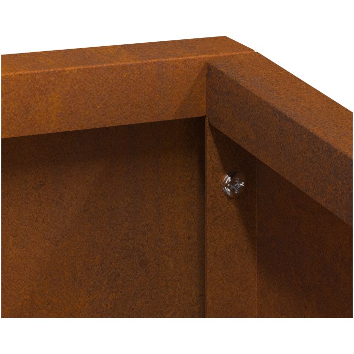 Kruka Väderbeständigt Stål vidaXL 80 x 80 x 50 cm – bild 10