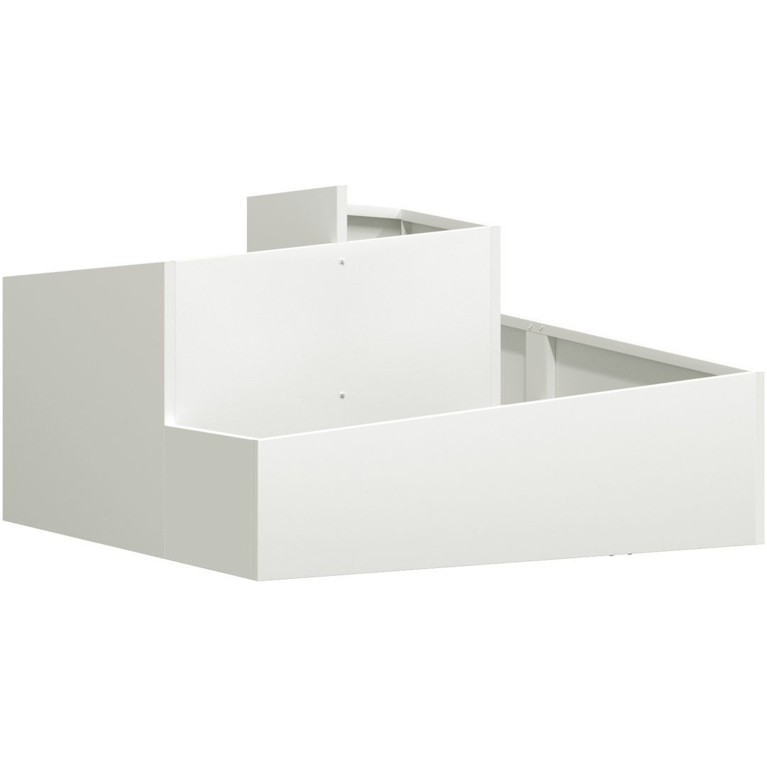 Kruka Vit Kallvalsträ vidaXL 80 x 80 x 50 cm – bild 2
