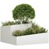 Kruka Vit Kallvalsträ vidaXL 80 x 80 x 50 cm – miniatyr 3