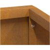 Krukor & Planter Corten Steel Mellanstor Hållbar Metallkruka vidaXL 60 x 60 x 50 cm – miniatyr 10