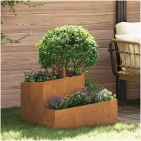 Krukor & Planter Corten Steel Mellanstor Hållbar Metallkruka vidaXL