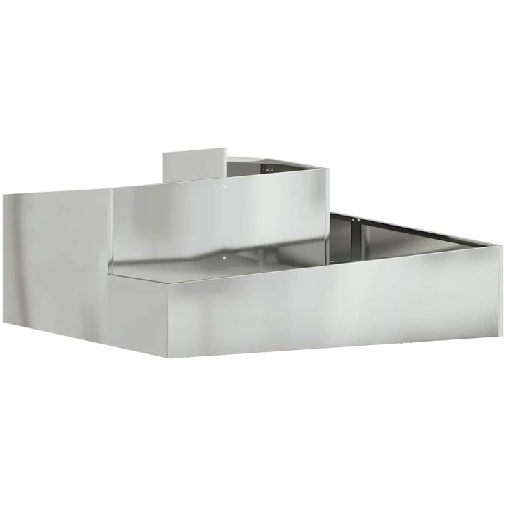 Krukor & Planter Galvaniserad Galvaniserad Metall Medium till Stor vidaXL 100 x 100 x 50 cm – bild 2
