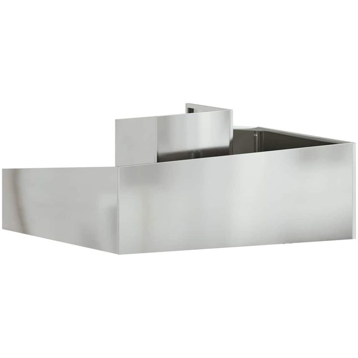 Krukor & Planter Galvaniserad Galvaniserad Metall Medium till Stor vidaXL 100 x 100 x 50 cm – bild 7