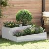 Krukor & Planter Galvaniserad Galvaniserad Metall Medium till Stor vidaXL 100 x 100 x 50 cm – miniatyr 1
