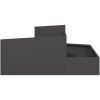Krukor & Planter Svart Metall Stor Dekorativa Inläggningar vidaXL 100 x 100 x 50 cm – miniatyr 6