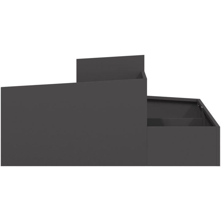 Krukor & Planter Svart Metall Stor Dekorativa Inläggningar vidaXL 100 x 100 x 50 cm – bild 6