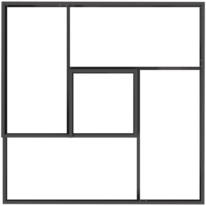 Krukor & Planter Svart Metall Stor Dekorativa Inläggningar vidaXL 100 x 100 x 50 cm – bild 8